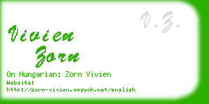 vivien zorn business card